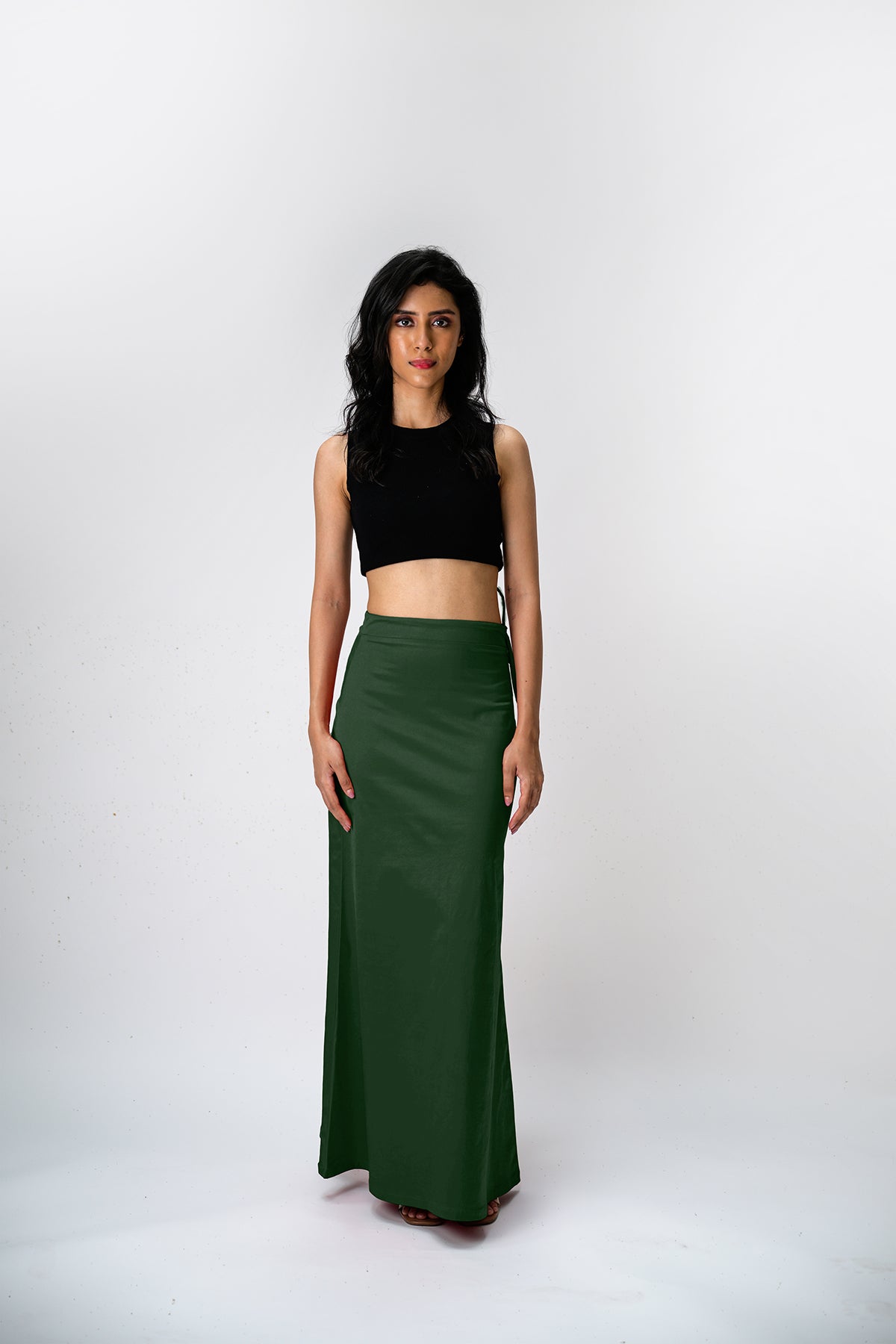 IT'S ME by Sandhya Malkud - Dark Green Underskirt