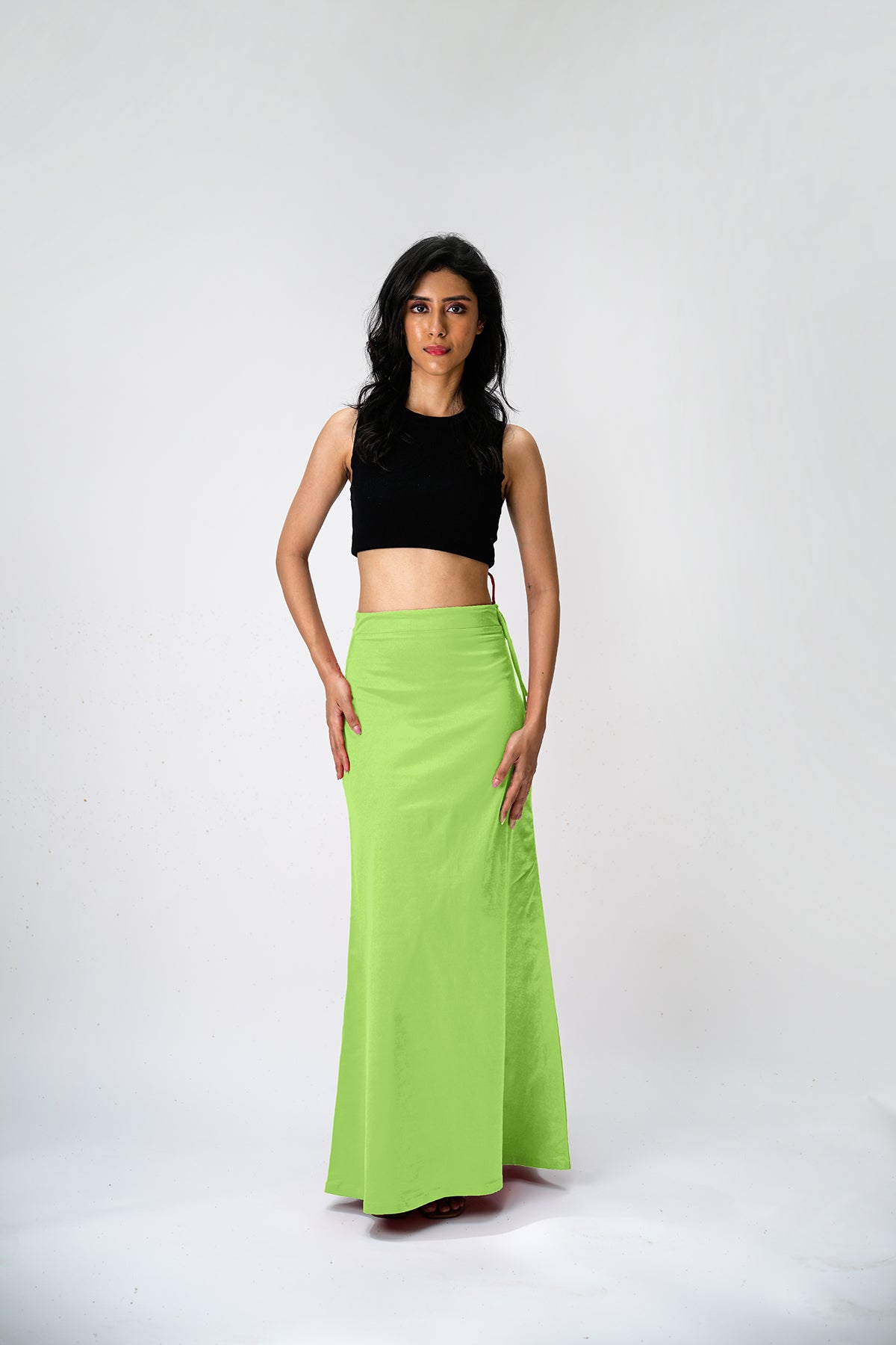 IT'S ME by Sandhya Malkud - Light Green Underskirt
