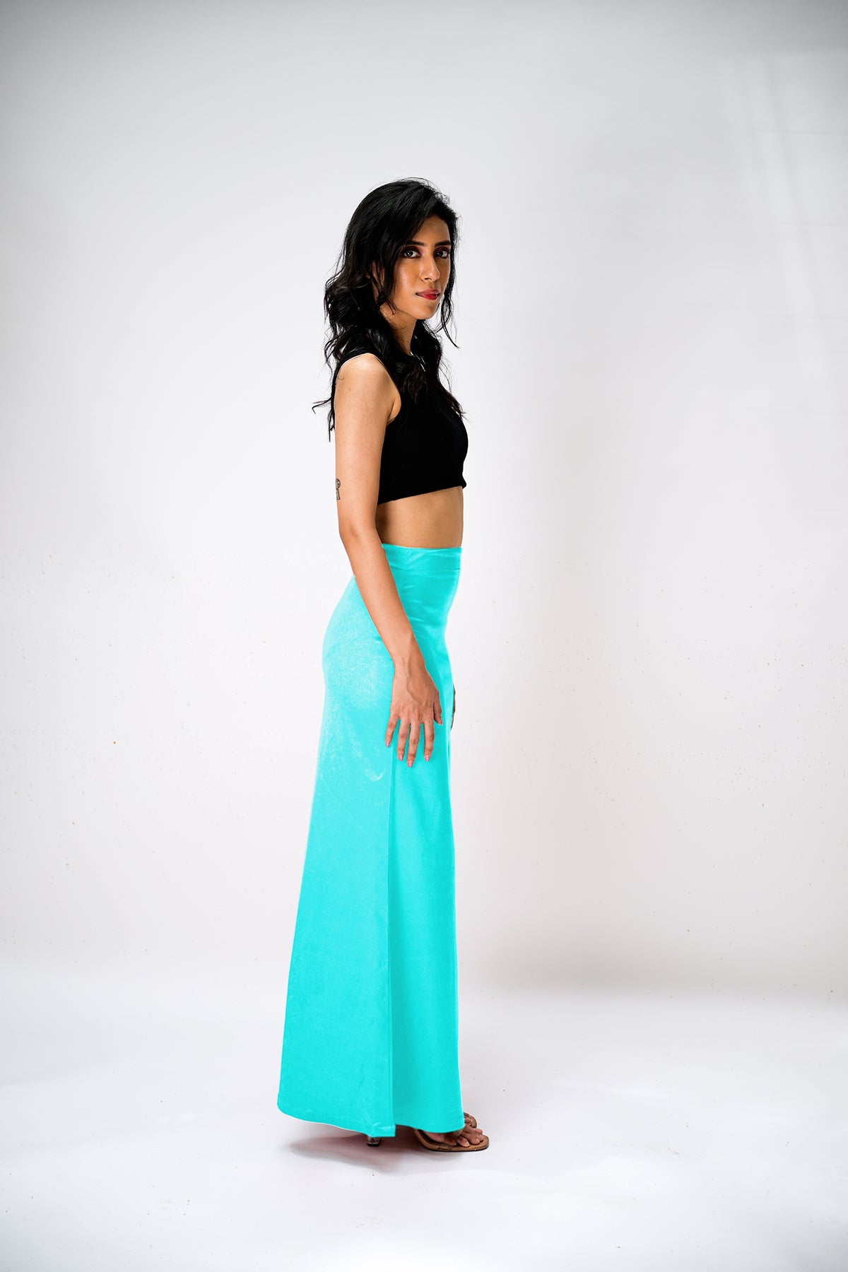 IT'S ME by Sandhya Malkud - Light Teal Underskirt