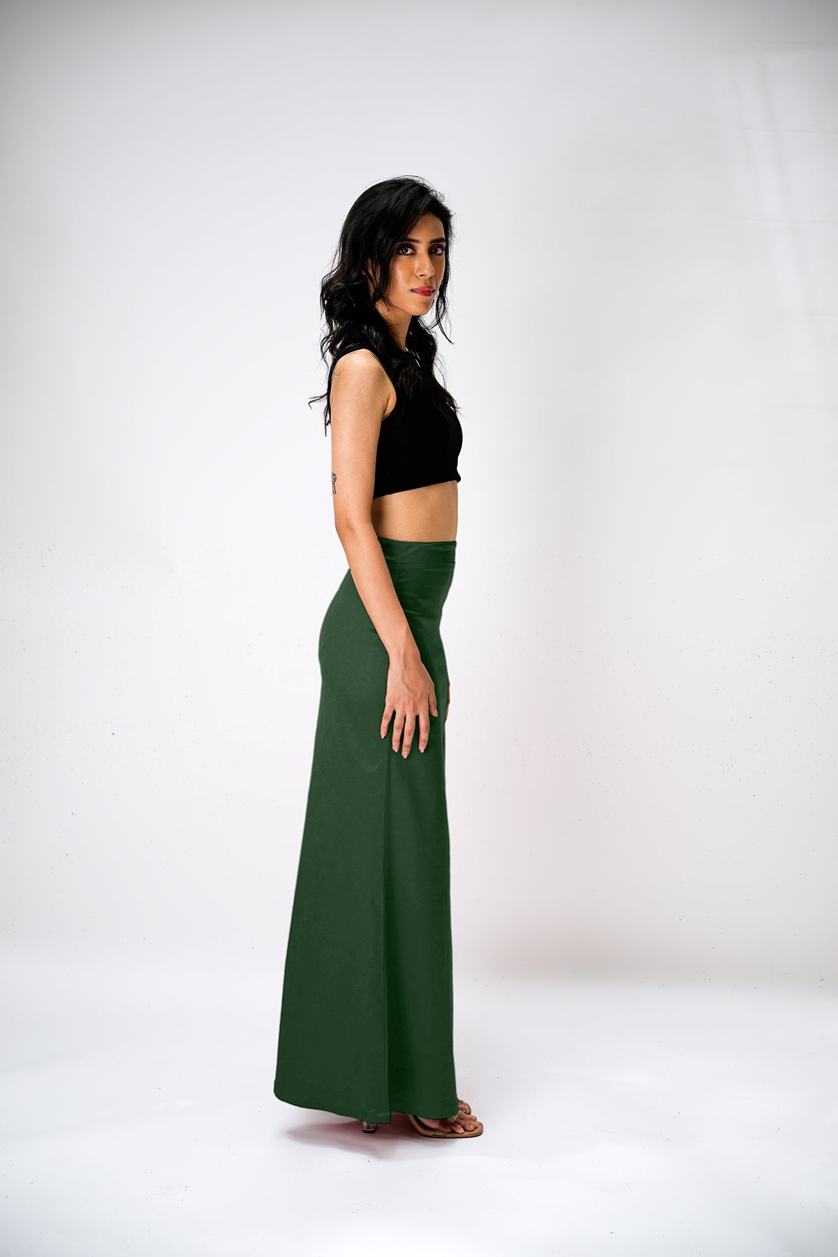 IT'S ME by Sandhya Malkud - Dark Green Underskirt