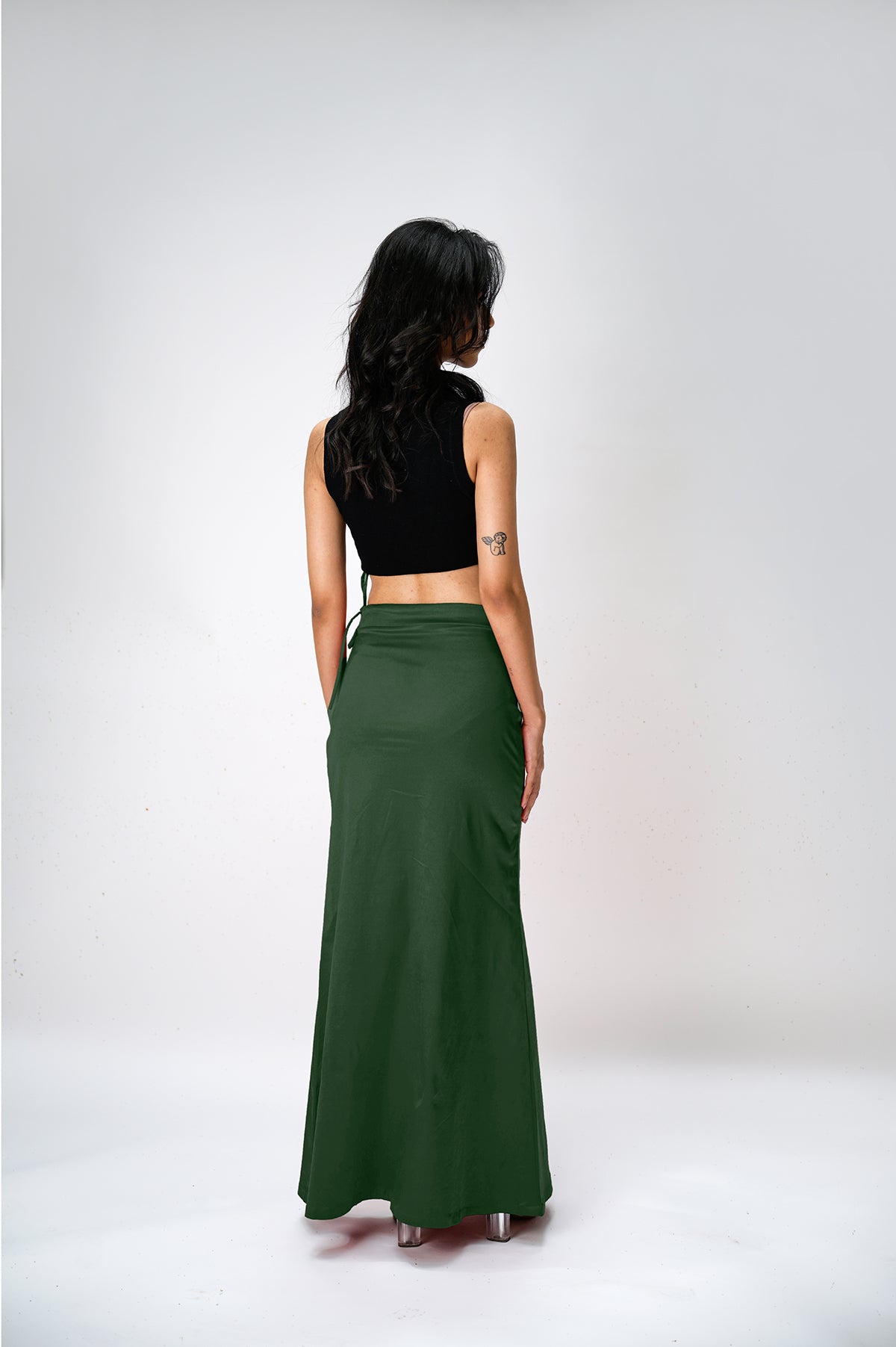 IT'S ME by Sandhya Malkud - Dark Green Underskirt