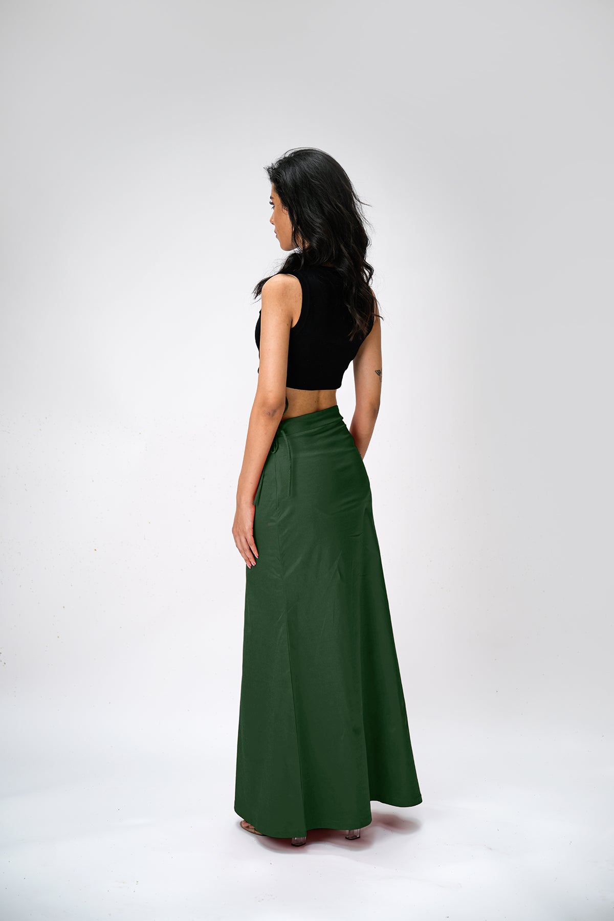 IT'S ME by Sandhya Malkud - Dark Green Underskirt