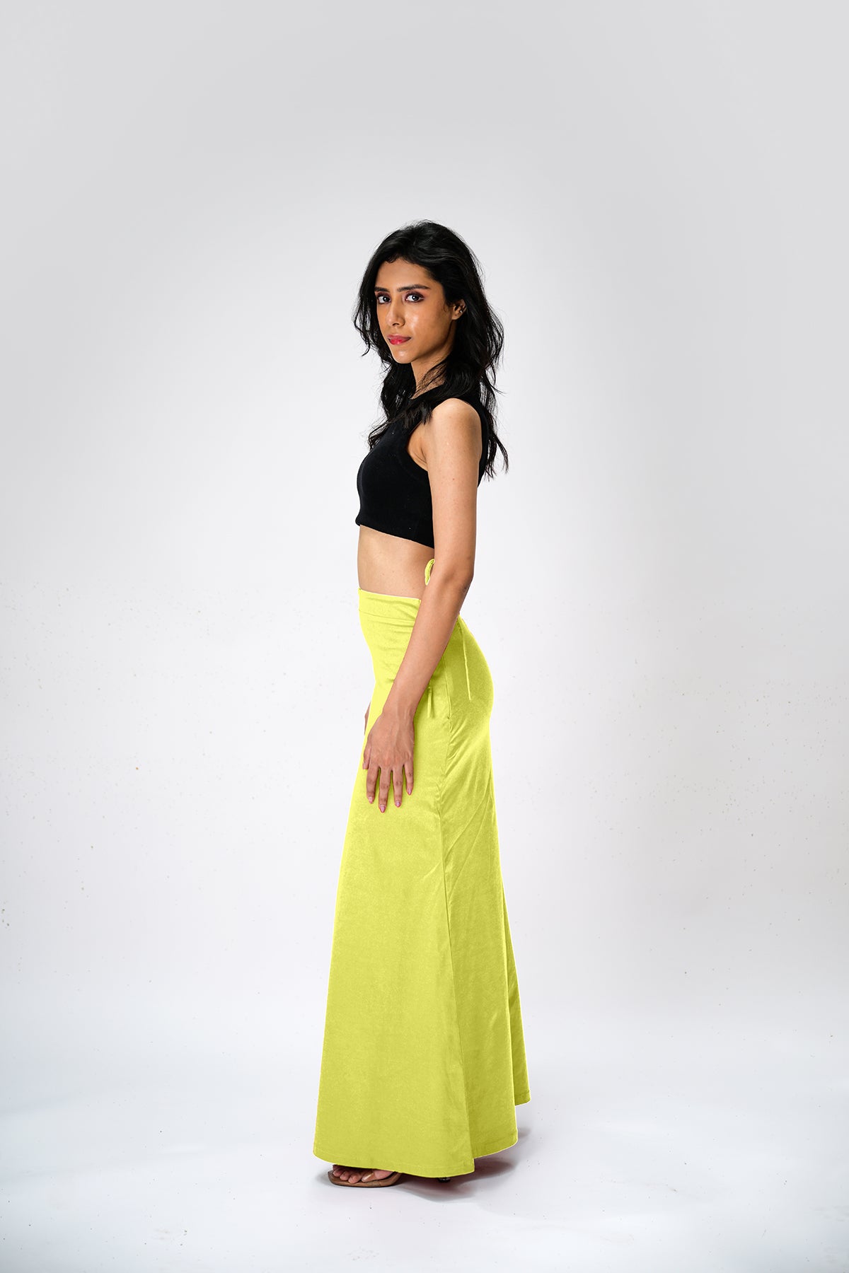 IT'S ME by Sandhya Malkud - Lime Green Underskirt